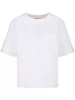 Marni хлопковая футболка, белый