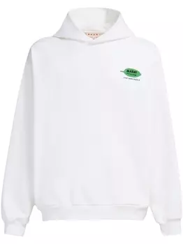 Marni худи с логотипом, белый