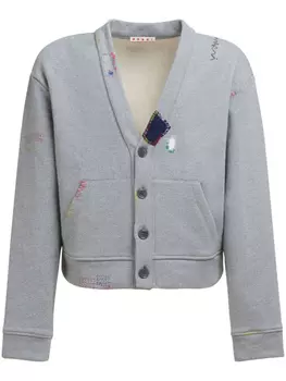 Marni кардиган с V-образным вырезом, серый