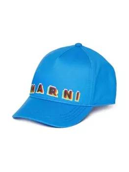 Marni кепка с логотипом, синий