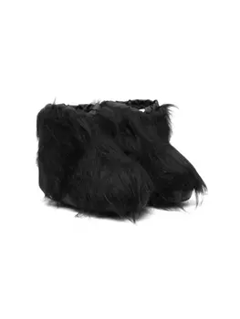 Marni Kids ботинки с искусственным мехом, черный