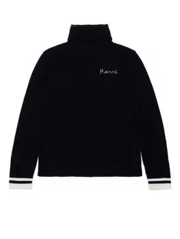 Marni Kids джемпер с вышитым логотипом, черный
