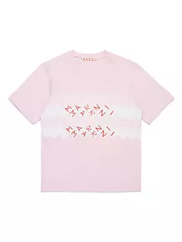Marni Kids футболка с логотипом, розовый
