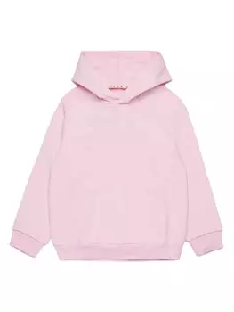 Marni Kids худи с логотипом, розовый
