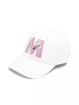Marni Kids кепка с вышитым логотипом, белый
