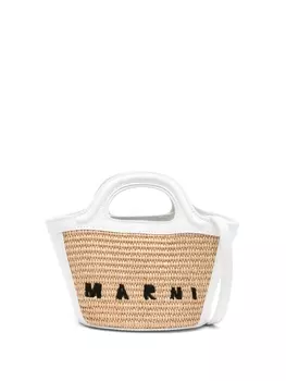 Marni Kids пляжная сумка Tropicalia, нейтральный цвет