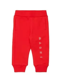 Marni Kids спортивные брюки с логотипом, красный