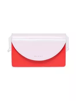 Marni Kids сумка на плечо с логотипом, красный