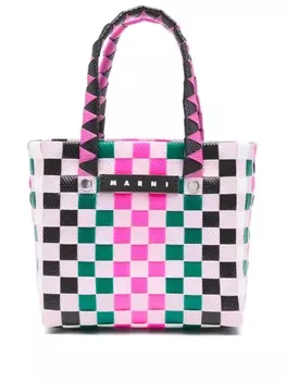 Marni Kids сумка-тоут Basket размера мини, розовый