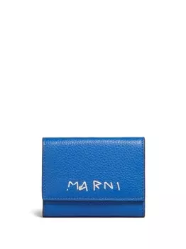 Marni ключница с вышитым логотипом, синий