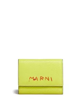 Marni ключница с вышитым логотипом, зеленый