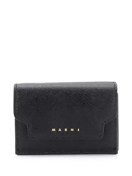 Marni кошелек с логотипом, черный