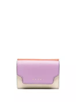 Marni кошелек с логотипом, коричневый