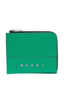 Marni кошелек с логотипом, зеленый