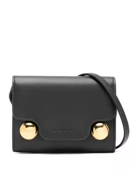 Marni кошелек с тисненым логотипом, черный