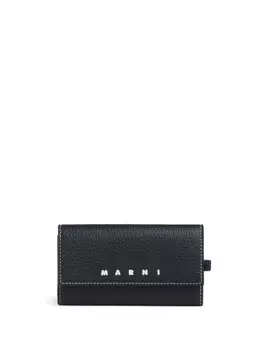Marni кожаная ключница, черный