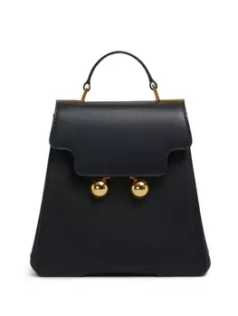 Marni кожаный рюкзак Trunkaroo, черный