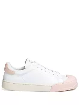 Кроссовки Marni Lace-up, белый/светло-розовый