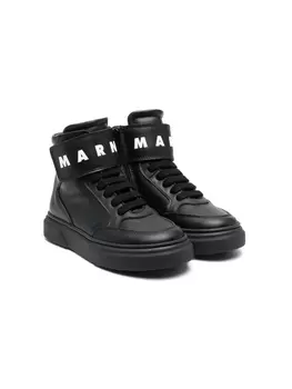 Marni кроссовки с логотипом, черный