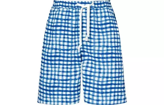 Marni Marni Co-Branding Повседневные шорты унисекс королевского синего цвета Uniqlo, синий