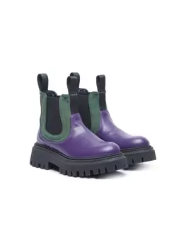 Marni массивные ботинки, фиолетовый
