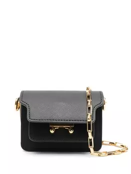 Marni мини-сумка Trunk, черный