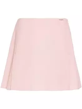 Marni мини-юбка с вышитым логотипом, розовый
