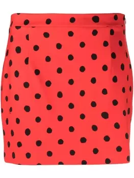 Marni мини-юбка в горох, красный