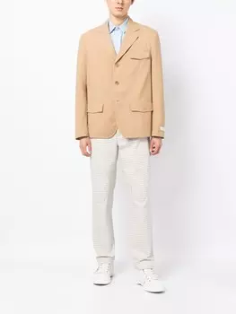 Marni однобортный пиджак, коричневый
