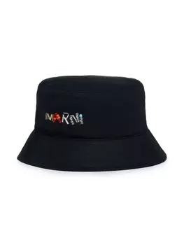 Marni панама с логотипом, черный