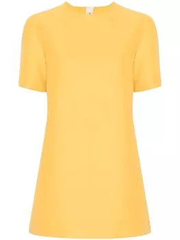Marni платье мини из ткани кади, оранжевый