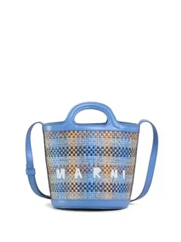Marni плетеная сумка-тоут, синий