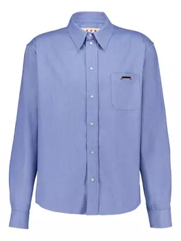 Marni рубашка на пуговицах, синий