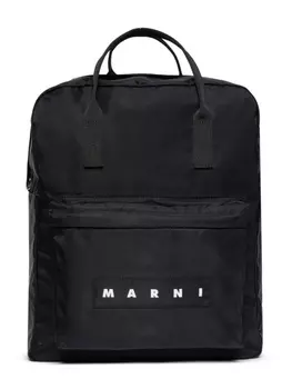 Marni рюкзак с логотипом, черный