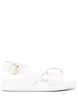 Marni сандалии Fussbett, белый