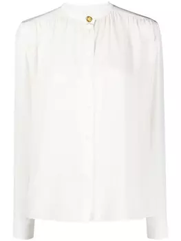 Marni шелковая рубашка с длинными рукавами, белый