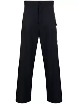 Marni шерстяные брюки карго, синий