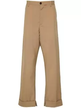 Marni шерстяные брюки, коричневый