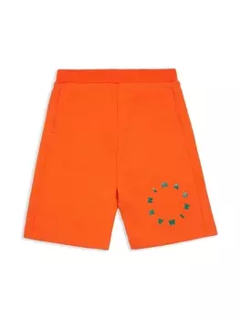 Marni шорты с логотипом, оранжевый
