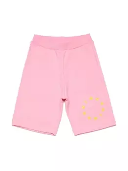 Marni шорты с логотипом, розовый