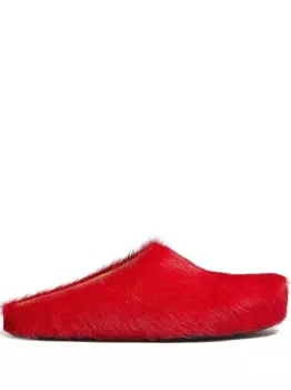 Marni слиперы Fussbett Sabot, красный
