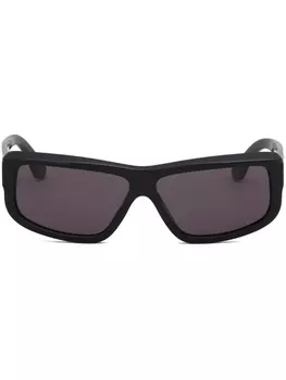 Marni солнцезащитные очки Annapuma Circuit в прямоугольной оправе, черный