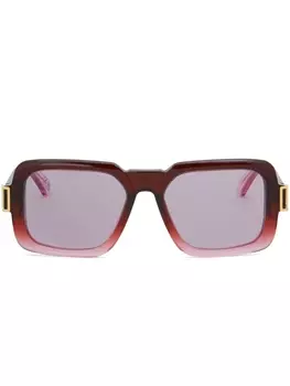 Marni солнцезащитные очки Zamalek в квадратной оправе, красный
