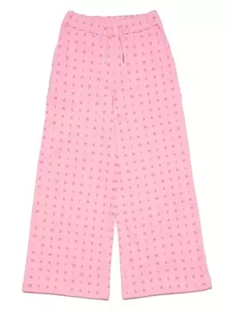 Marni спортивные брюки с логотипом, розовый