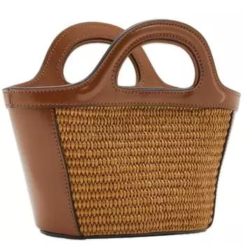 Marni Сумка с логотипом Micro Tropicalia, коричневый