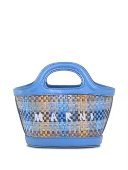 Marni сумка-тоут Tropicalia размера микро, синий