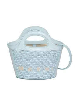 Marni сумка Tropicalia с вышитым логотипом, синий