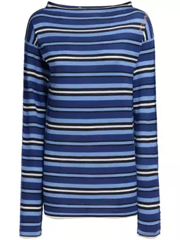 Marni свитер в полоску, синий