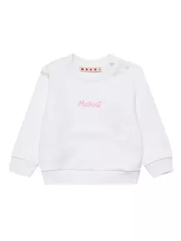 Marni толстовка с логотипом Chain, белый