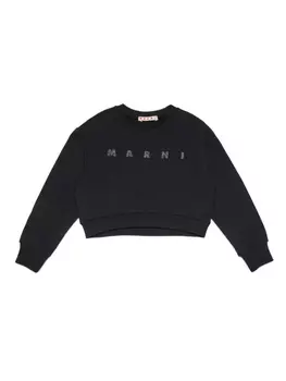 Marni толстовка с логотипом, черный